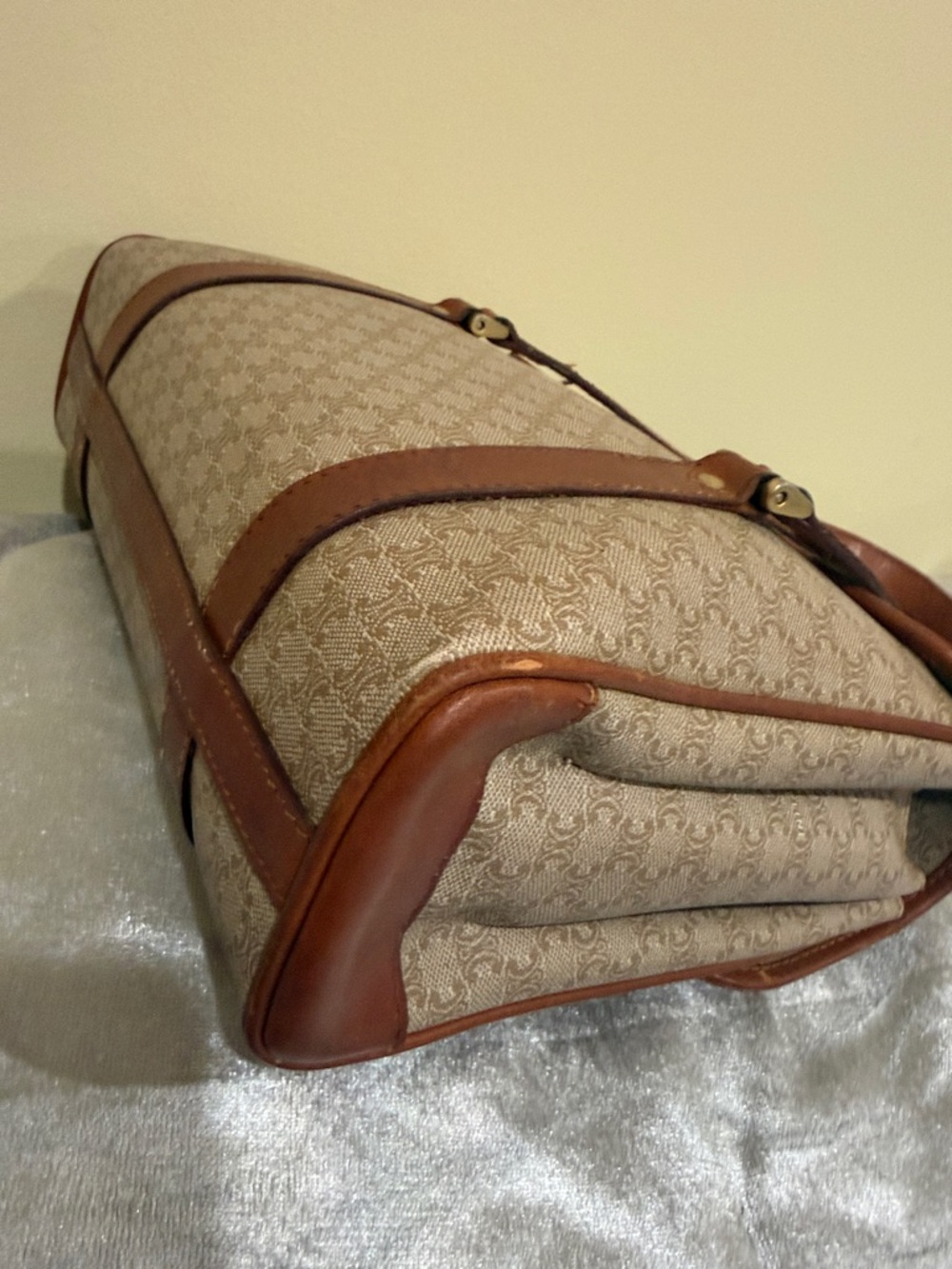 Authentic Celine Monogram Celine Handbag vintage Celine satchel Celine purse - Picture 5 of 15